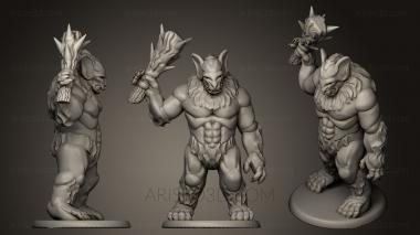 Figurines heroes, monsters and demons (STKM_0457) 3D model for CNC machine